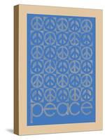 Peace - The Strike of 1969 - Anti Vietnam War Protest, Vintage Political Poster, 1968-Pacifica Island Art-Stretched Canvas