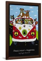 Peace, Woof and Hapiness-null-Framed Poster