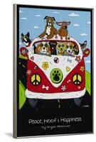 Peace, Woof and Hapiness-null-Framed Poster