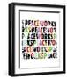 Peace Works (white)-Erin Clark-Framed Art Print