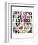 Peace Works (white)-Erin Clark-Framed Art Print