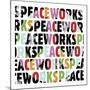 Peace Works (white)-Erin Clark-Mounted Art Print