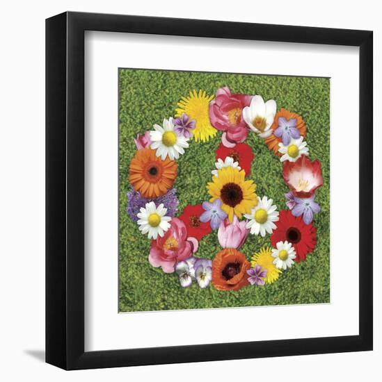 Peace Wreath-Jenny Kraft-Framed Art Print