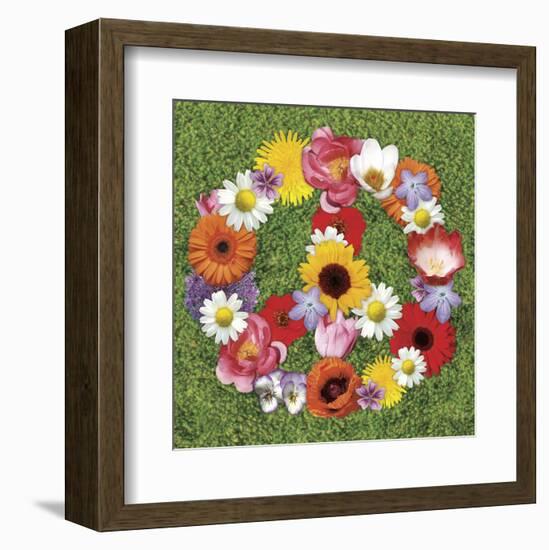 Peace Wreath-Jenny Kraft-Framed Art Print