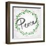 Peace Wreath-Anna Quach-Framed Art Print