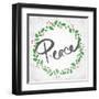 Peace Wreath-Anna Quach-Framed Art Print