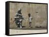 Peace-Banksy-Framed Stretched Canvas