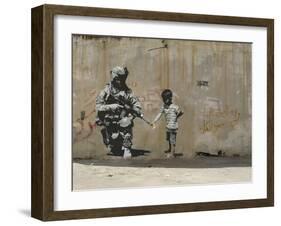 Peace-Banksy-Framed Giclee Print