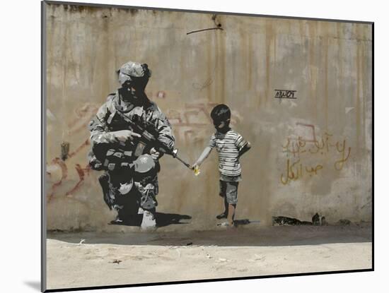 Peace-Banksy-Mounted Giclee Print