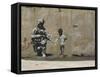 Peace-Banksy-Framed Stretched Canvas