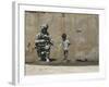 Peace-Banksy-Framed Giclee Print