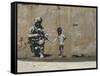 Peace-Banksy-Framed Stretched Canvas