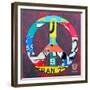 Peace-Design Turnpike-Framed Giclee Print