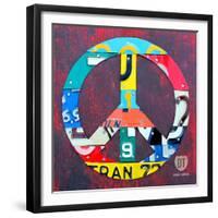 Peace-Design Turnpike-Framed Giclee Print