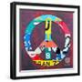 Peace-Design Turnpike-Framed Giclee Print