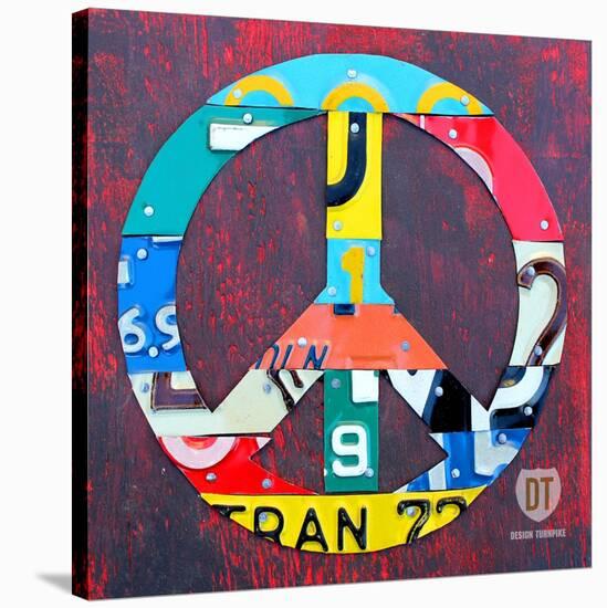 Peace-Design Turnpike-Stretched Canvas