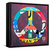 Peace-Design Turnpike-Framed Stretched Canvas