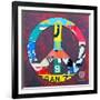 Peace-Design Turnpike-Framed Giclee Print