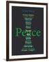 Peace-Whoartnow-Framed Giclee Print