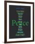 Peace-Whoartnow-Framed Giclee Print