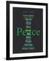 Peace-Whoartnow-Framed Giclee Print