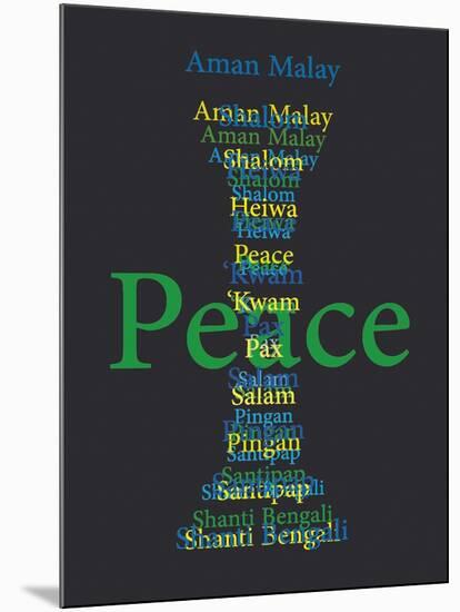 Peace-Whoartnow-Mounted Giclee Print