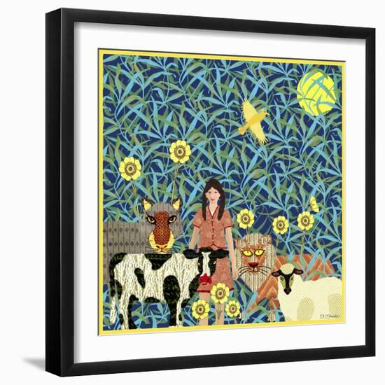 Peaceable Kingdom 3-David Sheskin-Framed Giclee Print