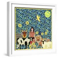 Peaceable Kingdom 3-David Sheskin-Framed Giclee Print