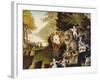 Peaceable Kingdom, C. 1834-Edward Hicks-Framed Giclee Print