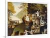 Peaceable Kingdom, C.1834-Edward Hicks-Framed Giclee Print