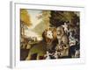 Peaceable Kingdom, C.1834-Edward Hicks-Framed Giclee Print