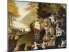 Peaceable Kingdom, C.1834-Edward Hicks-Mounted Giclee Print