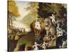 Peaceable Kingdom, C.1834-Edward Hicks-Stretched Canvas