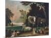 Peaceable Kingdom, Ca 1848-Edward Hicks-Mounted Giclee Print