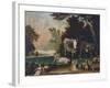 Peaceable Kingdom, Ca 1848-Edward Hicks-Framed Giclee Print