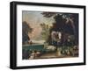 Peaceable Kingdom, Ca 1848-Edward Hicks-Framed Giclee Print