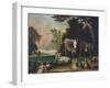 Peaceable Kingdom, Ca 1848-Edward Hicks-Framed Giclee Print