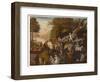 Peaceable Kingdom (Oil on Canvas)-Edward Hicks-Framed Giclee Print