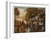 Peaceable Kingdom (Oil on Canvas)-Edward Hicks-Framed Giclee Print