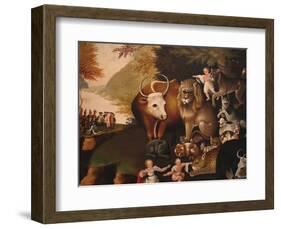 Peaceable Kingdom-Edward Hicks-Framed Art Print