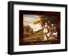 Peaceable Kingdom-Edward Hicks-Framed Giclee Print