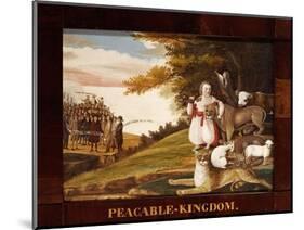 Peaceable Kingdom-Edward Hicks-Mounted Giclee Print