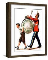 "Peacedale Corners Band,"October 20, 1928-Alan Foster-Framed Giclee Print