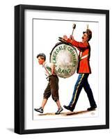 "Peacedale Corners Band,"October 20, 1928-Alan Foster-Framed Giclee Print