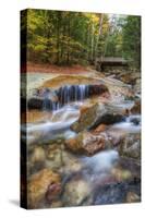 Peaceful Autumn Stream, White Mountain New Hampshire-Vincent James-Stretched Canvas