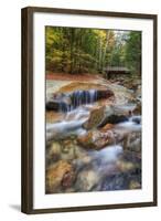 Peaceful Autumn Stream, White Mountain New Hampshire-Vincent James-Framed Photographic Print