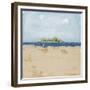 Peaceful Beach 2-David Dauncey-Framed Giclee Print