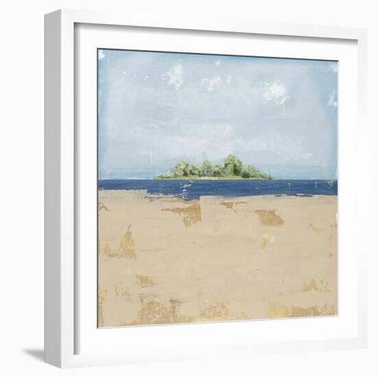 Peaceful Beach 2-David Dauncey-Framed Giclee Print