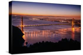 Peaceful Early Morning at Golden Gate Bridge-null-Stretched Canvas