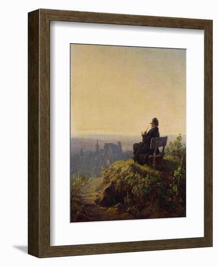 Peaceful Evening-Carl Spitzweg-Framed Giclee Print